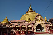 Myanmar - Sagaing, Sitagu International Buddhist Academy with the architecture inspired by the stupa at Sanchi. 